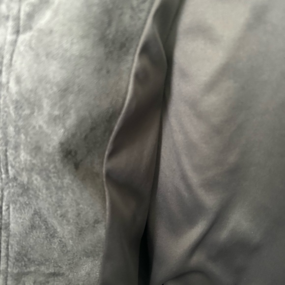 Women’s jacket , faux suede, faux fur, gray, warm - Picture 2 of 7